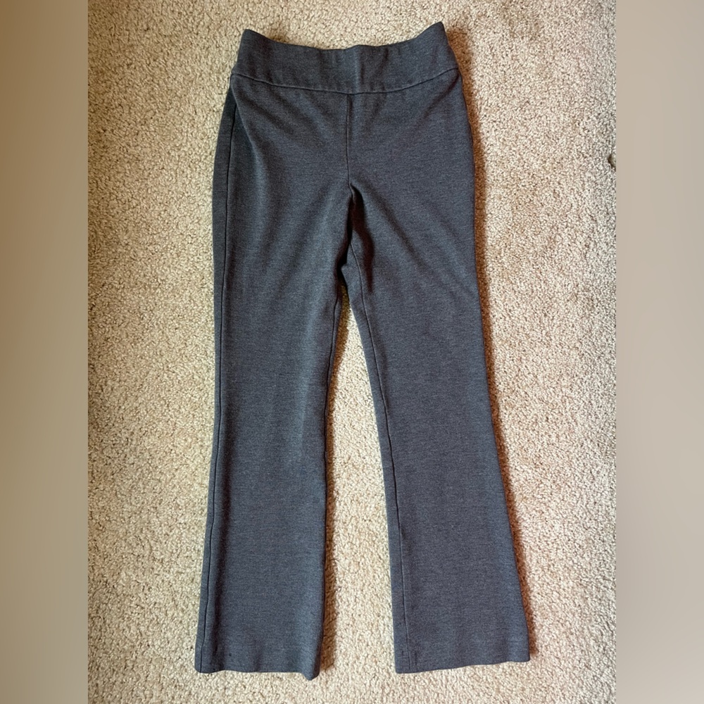 Express - Columnist High Waist Flare Pants - gray